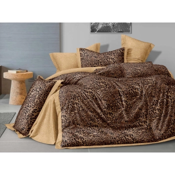 Pościel która otula spokojem 160x200 elegancka Panterka PK818 z PRZEŚCIERADŁEM